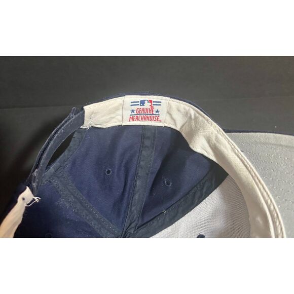 Boston Red Sox Navy Adjustable Cap New Era MLB Strap-Back Hat Genuine - Picture 5 of 6